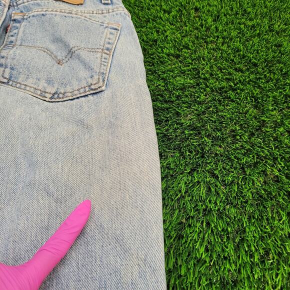 Vintage LEVIS 550 High-Waist Baggy Jeans Womens 4/5 28x31 USA Made - Picture 8 of 16